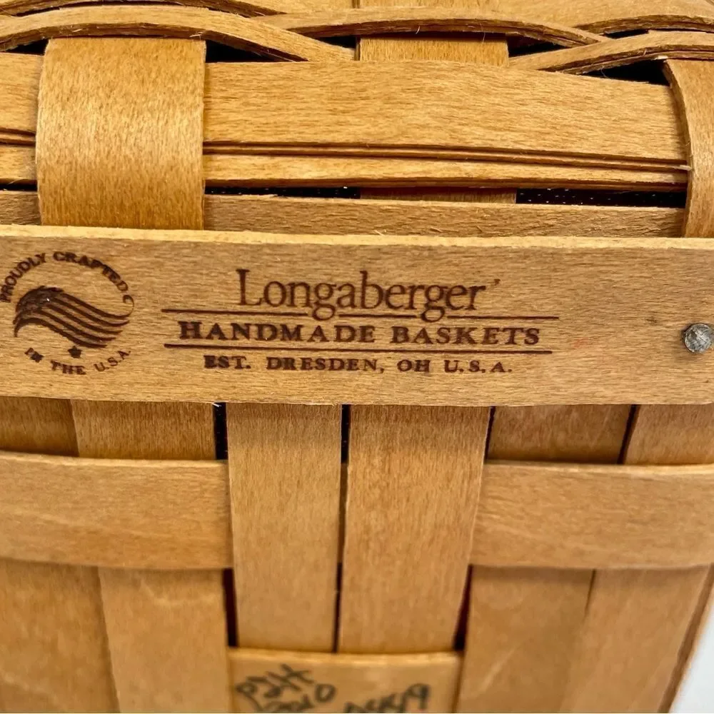 VINTAGE 4” LONGABERGER BERRY BASKET LINER AND PROTECTOR 2010
